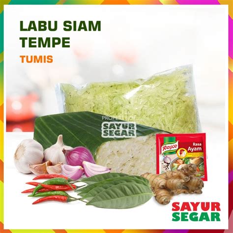 Jual Paket Sayur Tumis Labu Siam Iris 1 Paket Sayur Ready To Cook