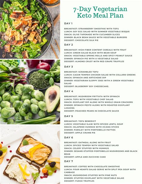 7 Day Vegetarian Keto Meal Plan