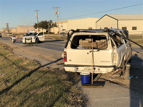 Suburban Rolls 2 Or 3 Times In Crash That Closes Old Christoval Road