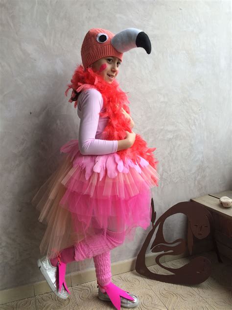 Almas First Self Diy Flamingo Costume Flamingo Costume Swan Costume