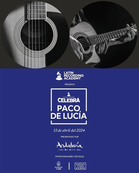 La Academia Latina de la Grabación Celebra el legado de Paco de Lucía