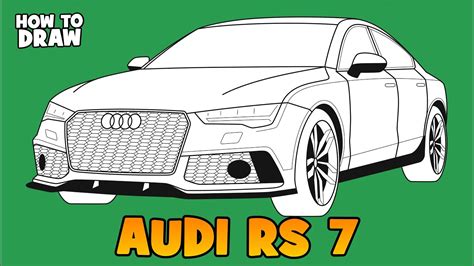 How To Draw Audi Rs Youtube