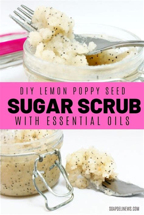 Lemon Poppy Seed Sugar Scrub Recipe A Luxe Creamy Body Scrub Diy