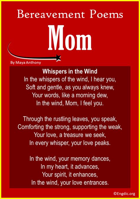 10 Best Bereavement Poems for Mom - EngDic