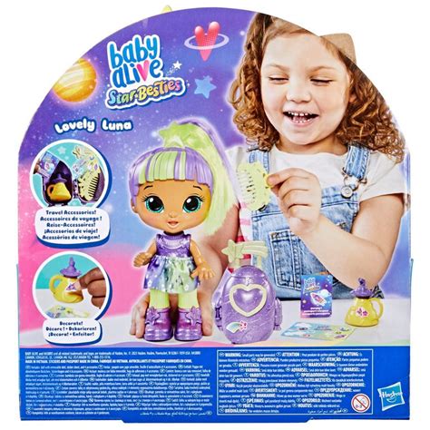 Baby Alive Star Besties Doll Lovely Luna 8 Inch Space Themed Baby