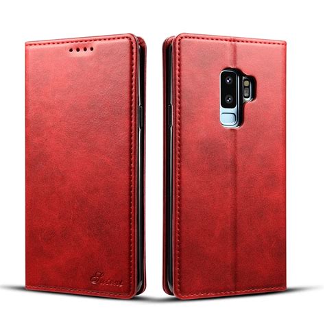 Luxury Flip Case Vintage Flip Leather Case For Samsung Galaxy S9 S9 S9 Plus S9plus Luxury Pu