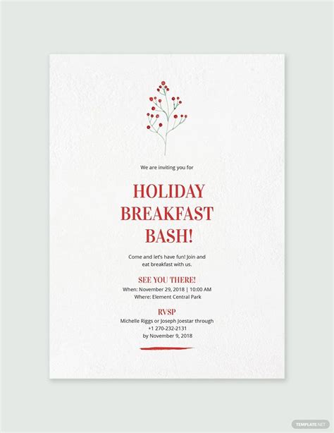 20 Breakfast Invitation Templates Free Downloads Artofit