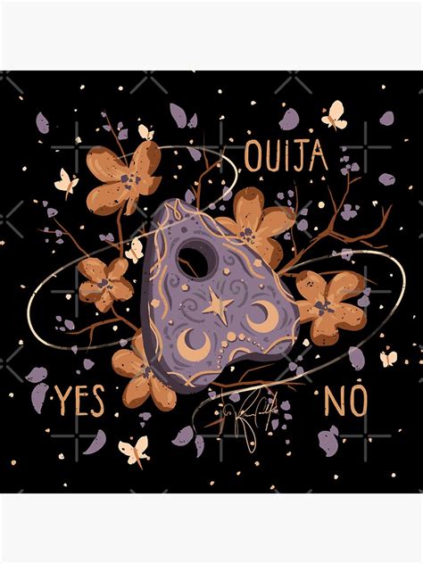 Ouija Souls Inktober 2020 Sticker For Sale By Kimcarlika Redbubble