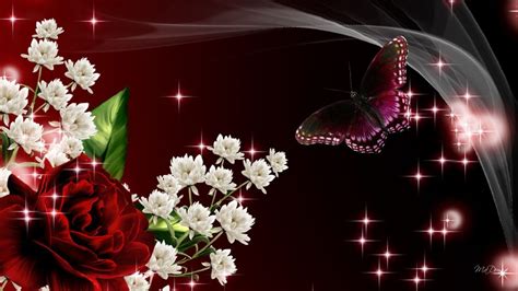 Roses And Butterfly Wallpapers - Wallpaper Cave