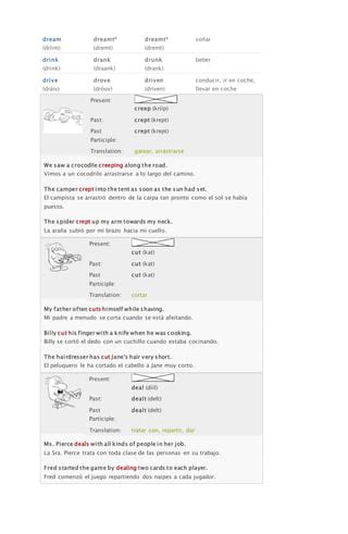 Irregular Verbs PDF