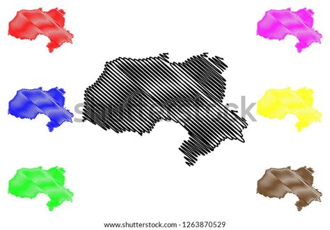 Hakkari Provinces Republic Turkey Map Vector