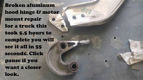 Broken Aluminum Engine Mount And Hinge Youtube