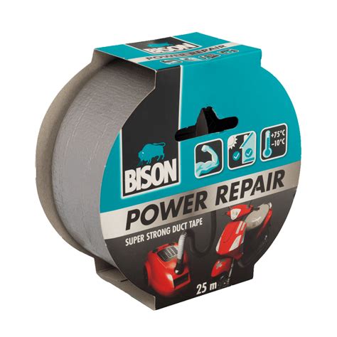 Banda Adeziva Texturata Bison Power Repair Gri 50 Mm X 25 M MatHaus