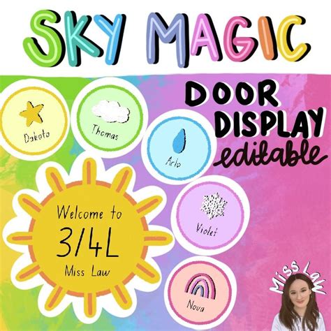 Use This SKY MAGIC Door Display To Welcome Your Students And Visitors