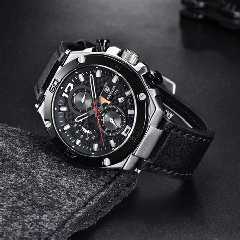 Benyar Herren Uhr Chronographen Analog Quarz Wasserdichte Business