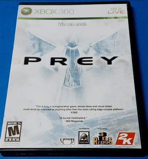 Prey Xbox 360 Game 2006 Microsoft Action Sci Fi Shooter With Manual 2k