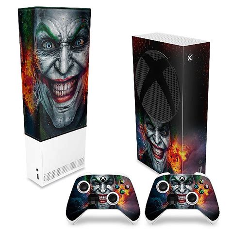 Kit Xbox Series S Capa Anti Poeira E Skin Coringa Joker Pop Arte Skins