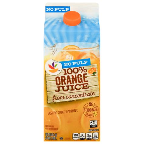 Save On Our Brand Orange Juice No Pulp From Concentrate Order