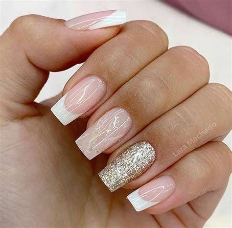 Cute White Tipped Nails Informacionpublica Svet Gob Gt