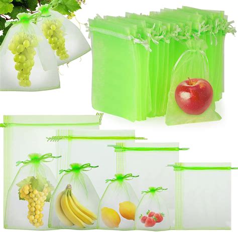 Amazon Irenare 60 Pcs Fruit Protection Bags Fruit Netting Bags