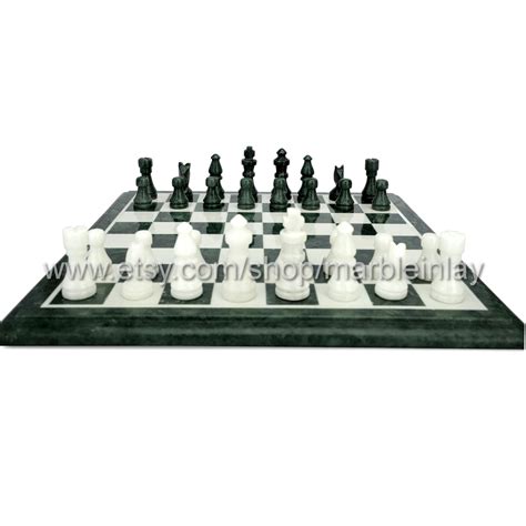 Marble Chess Board With Marble Chess Pieces Christmas Gift - Etsy