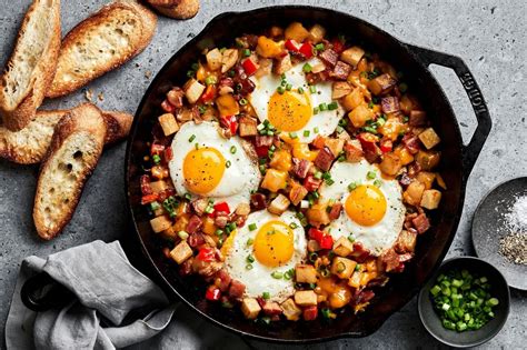 Smoky Bacon Cheddar Breakfast Hash The Modern Proper