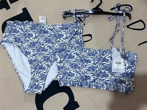 WAREHOUSE RUCHED DETAIL BIKINI SWIMWEAR Women S Fashion Swimwear Bikinis Swimsuits On Carousell