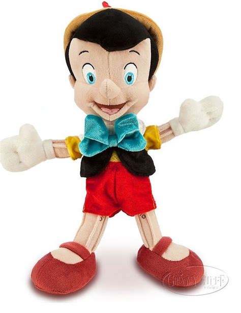 Disney Store Authentic Pinocchio 12 Inch Stuffed Plush Doll Puppet With