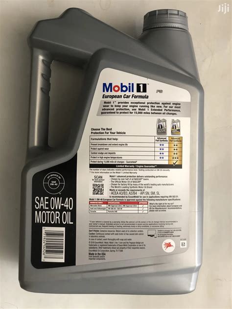 Mobil 1 Advanced Full Synthetic Engine Oil 0w 40 In East Legon Vehicle Parts And Accessories