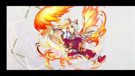 Touhou Lostword Showcasing Fujiwara No Mokou Youtube