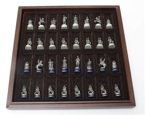 Franklin Mint Civil War Chess Set | EBTH