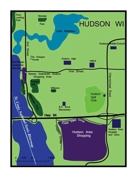 Hudson Map - Geography Projects