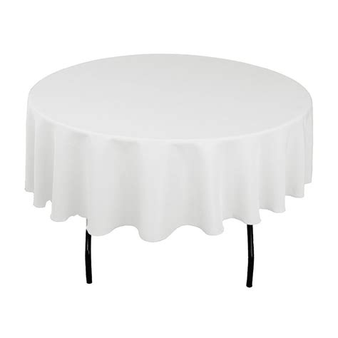 Gw Linens White 9 Round Tablecloth Polyester Table Cover