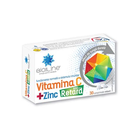 Vitamina C Cu Zinc Retard 600 Mg 30 Comprimate Helcor Farmacia Tei