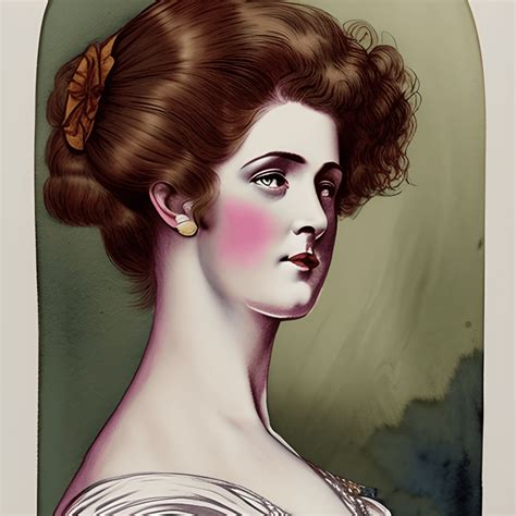 Mooi Portret Van Gibson Girl · Creative Fabrica