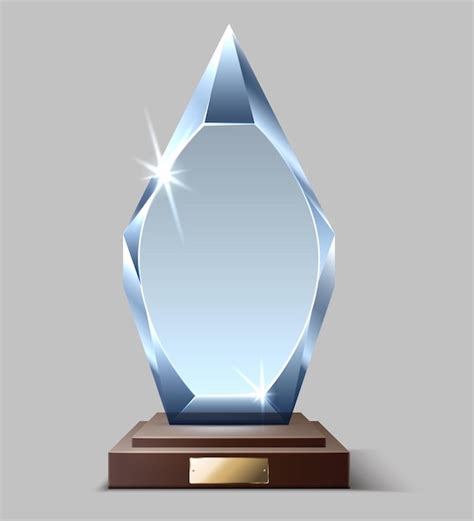 Prix Gagnant Brillant Troph E En Verre Transparent Prix R Aliste