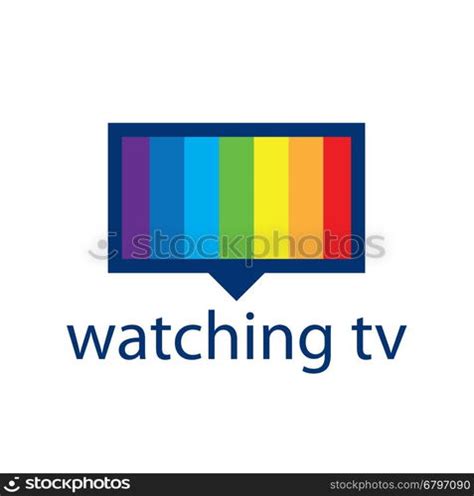 Vector Logo With A Spectrum In The Tv Screen Template Design Logo Tv