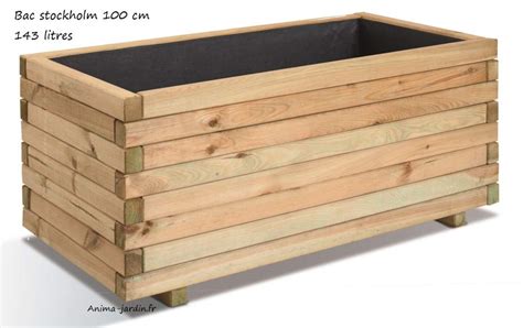 Bac jardinière Bois pour Plantes Stockholm autoclave achat vente