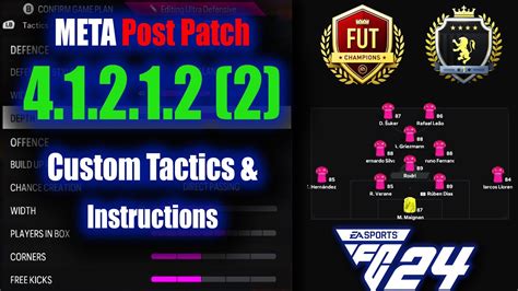 4 1 2 1 2 2 The Best Attacking Formation On Eafc 24 Instructions And