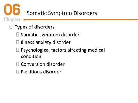 Ppt Chapter 6 Somatic Symptom And Related Disorders And Dissociative Disorders Powerpoint