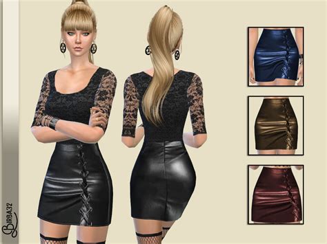 The Sims Resource Leather Skirt