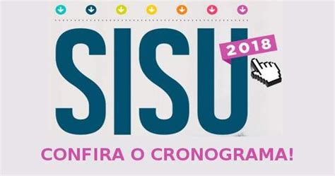 Confira o cronograma do 1º SiSU de 2018