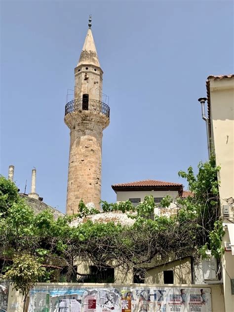 Ahmet A A Minaret Located On Hatzimichaly Daliani Street Chania Crete