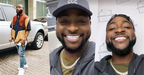 “I no close mouth again” - Davido says as he shows off new set of teeth ...