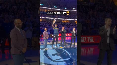 Jaren Jackson Jr With His DPOY Trophy Shorts Nba Nbaplayoffs