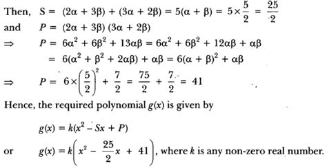 Polynomials Class Extra Questions Maths Chapter With Solutions Answers