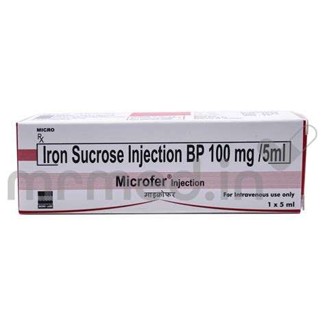 Buy Microfer 100mg Injection Online: Uses, Price, Dosage, Instructions ...