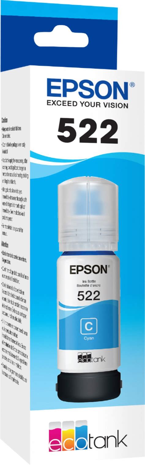 Questions And Answers Epson EcoTank 522 Ink Bottle Cyan EPSON CYAN INK