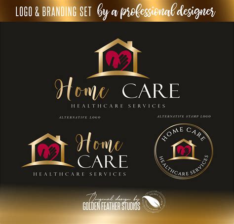 Home Healthcare Logo Home Care Logo Nurse Home Care Logo Etsy