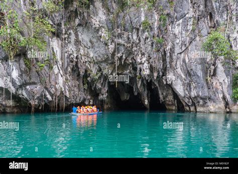 Underground River Near Puerto Princesa Palawan Philippines Stock